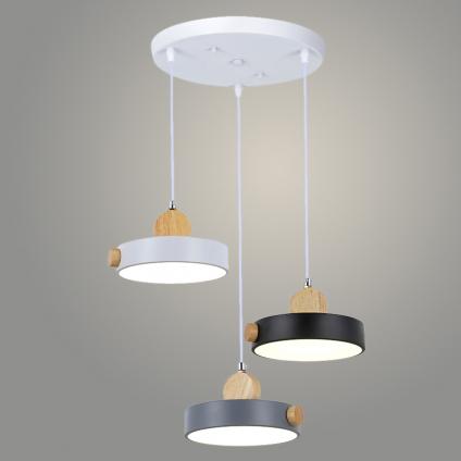 Подвес H0321A15/3HQ WT+GREY+BLACK белый/серый/черный 3000K-6000KLED 3x24W d400 h1000, GAN22